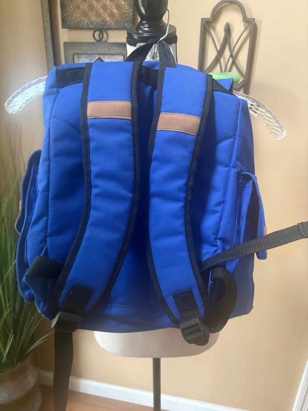 Walt Disney World 1971 Royal Blue Backpack with Tan Accent